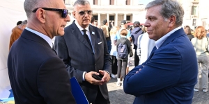 Da sinistra: Maurizio Borgo, presidente dell’Autorità Garante per la disabilità; Stefano Maiandi, presidente FIABA ETS; Michele Mazzarda, presidente ANACAM Service e consigliere nazionale ANACAM