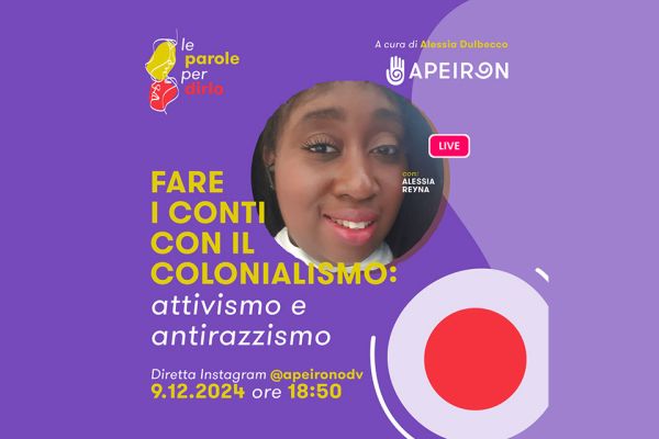 “Le parole per dirlo”: il 9 dicembre si parlerà di attivismo antirazzista