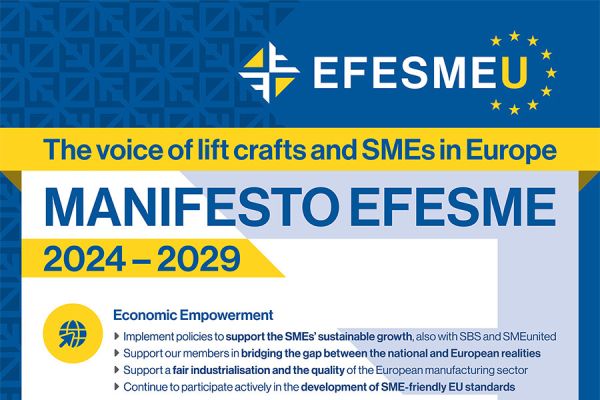 Elezioni europee: il manifesto di EFESME in favore delle PMI del settore