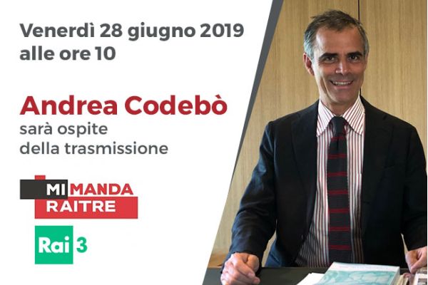 Codebò on TV show “Mi Manda Rai 3”