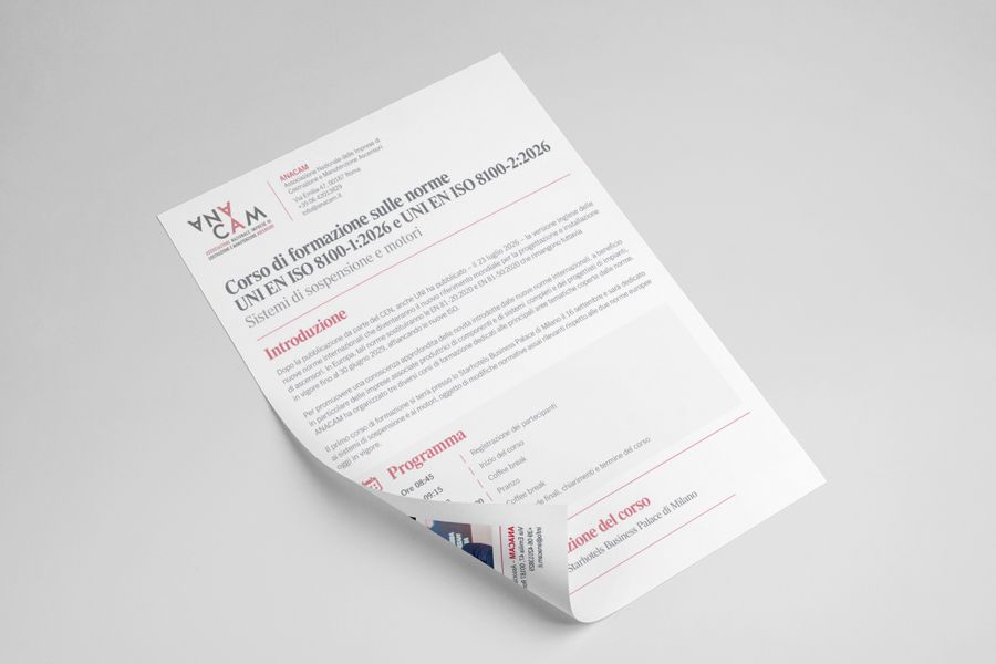 Corso ANACAM su UNI EN ISO 8100: online il programma del 16 settembre