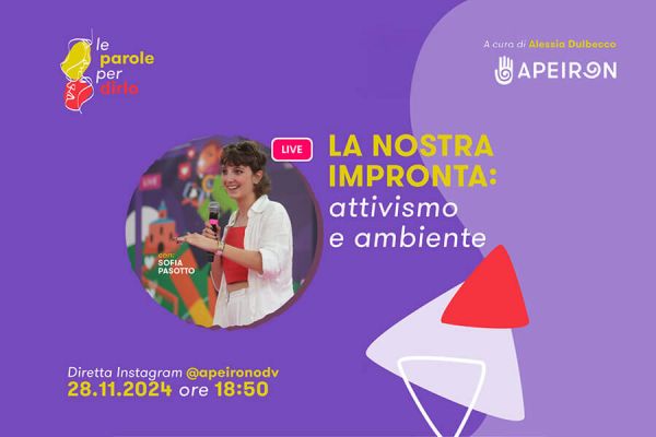 “Le parole per dirlo”: il 28 novembre si parla del ruolo dell’attivismo nel cambiamento
